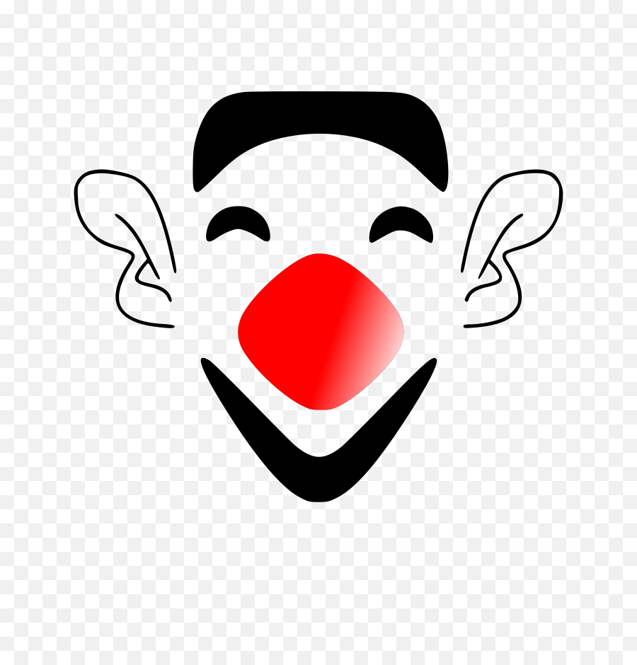 Funny Face Laughing Clown Clip Art - Clown Face Png Transparent,Funny Faces Png