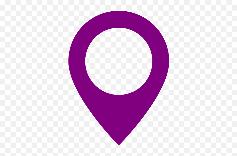 Purple Map Marker 2 Icon - Free Purple Map Icons Map Pin Icon Purple Png,Destination Icon