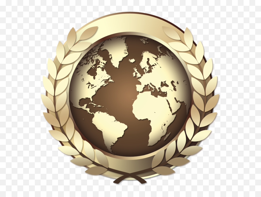 Gold World Award Icon Golden Medal Psd Free Download - There Anywhere In The World Without Covid Png,Vector Globe Icon Set