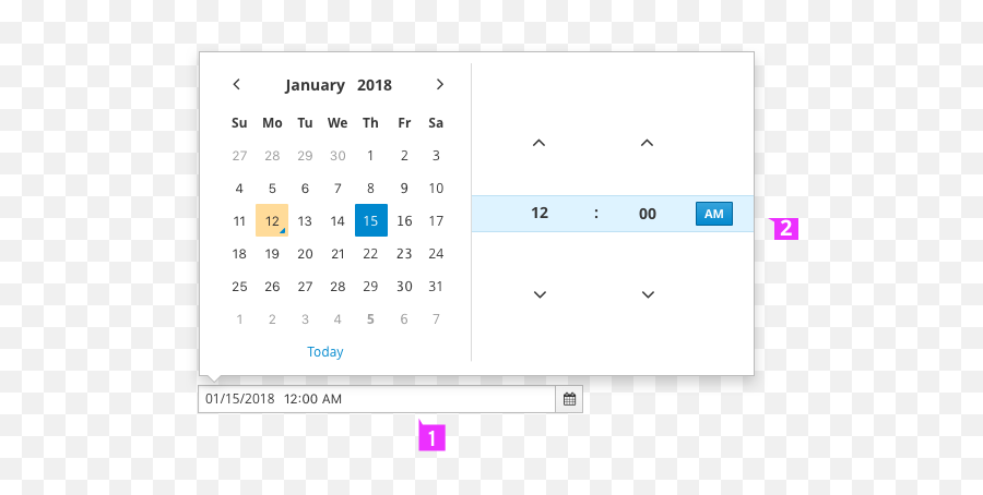 Date And Time - Dot Png,Datetimepicker Icon