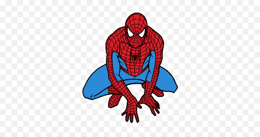 Batman Spiderman And Captsin - Spiderman Crouching Png,Spiderman Face Png