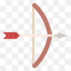 Romantic Cupid Valentines Day Love Bow And Arrow - Vertical png
