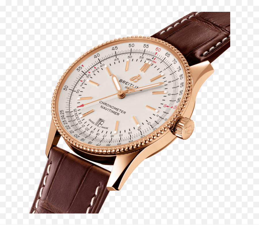 Navitimer Automatic 41 18k Red Gold - Silver R17326211g1p1 Breitling Navitimer 41 Mm Png,Icon Bar Moscow