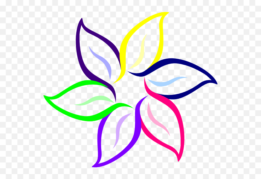 Download Free Colorful Flowers Hd Icon Favicon Freepngimg - Flower Color Outline Png,Flower Petal Icon