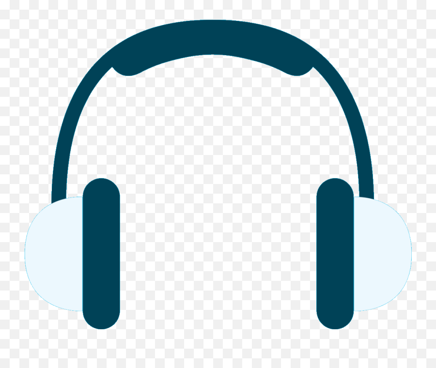 Headphones Clip Art Audio Product Design - Png Download Blue Headphones Clipart Transparent,720p Icon
