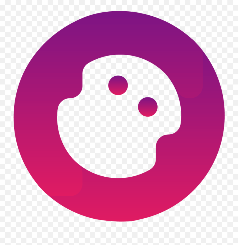 Gradient Round Chat Bot Logo By Yuliya Fedash - Dot Png,Pink Snapchat Icon