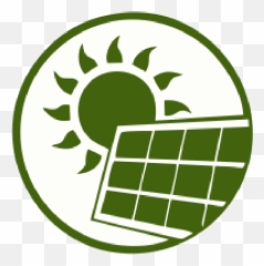 Solar Power Plant Park - Energy Icon Green png