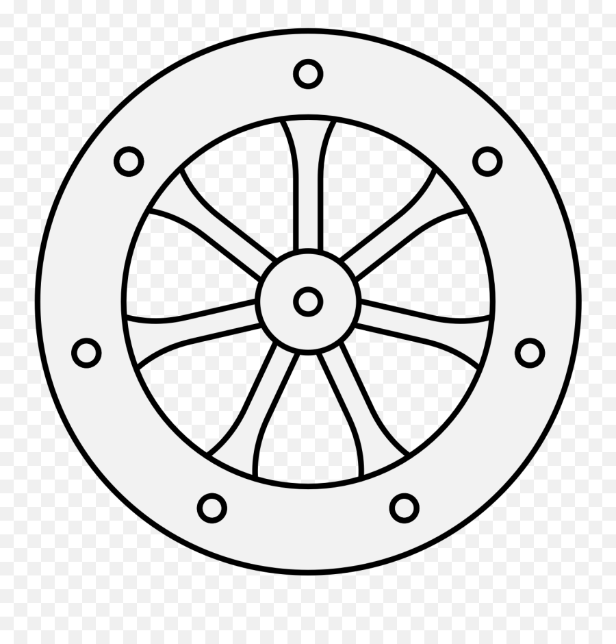 Insignia Florentinorum - Traceable Heraldic Art Ship Wheel Tattoo Png,Wagon Wheel Icon In Autocad
