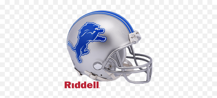 Detroit Lions Vsr4 Riddell Football Mini Helmet New In Box Ebay - Detroit Lions Helmet Png,Riddell Speed Icon Helmet