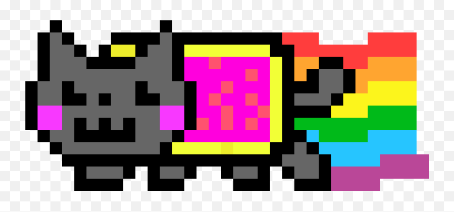Nyan Cat Youtube Pixel Art Desktop Wallpaper - Cactus Pixel Small Nyan Cat Pixel Art Png,Youtube Channel Icon Maker Minecraft