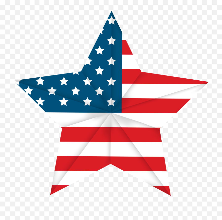 Library Of American Flag Star Clipart Transparent Download - Usa Star Flag Png,Black Flag Png