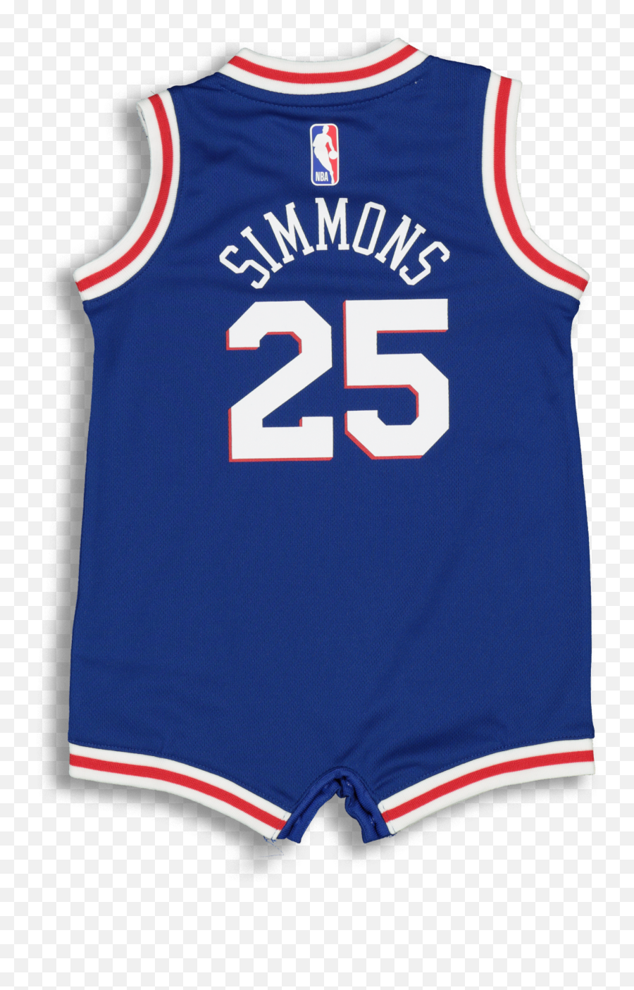 Nike Infant Philadelphia 76ers Ben Simmons 25 Replica Onesie Nba Jersey Blue - Ben Simmons Jersey Png,76ers Png