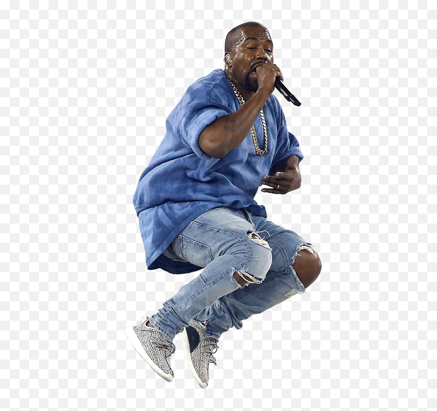 Kanye West Jumping Cutouts - Kanye West Jumping Concert Png,Kanye West Png
