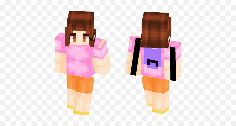 Download The Legend Dora Explorer Minecraft Skin For - Minecraft Dora The Explorer Png,Dora The Explorer Png