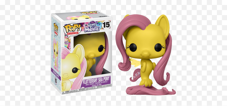 My Little Pony Movie - Fluttershy Sea Pony Pop Vinyl Figure Fluttershy Pop Png,Fluttershy Png