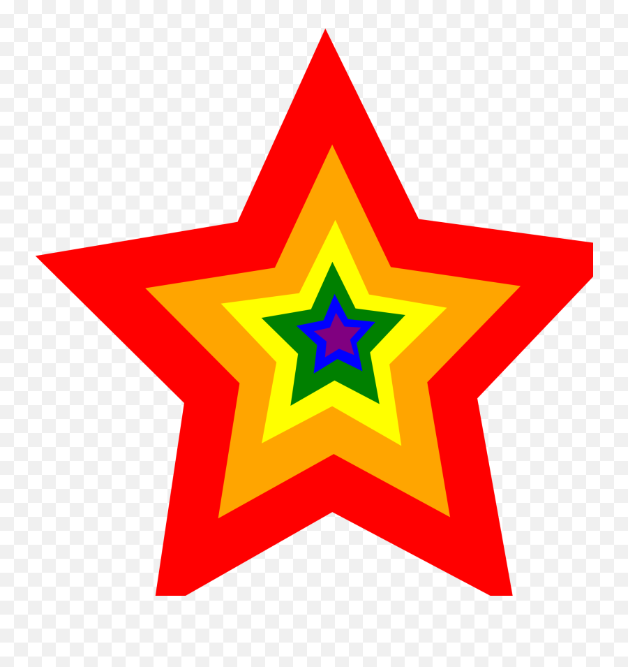 Hd Rainbow Star Clip Art Pictures Free Vector Images - Clip Art Rainbow Star Png,Star Clipart Png
