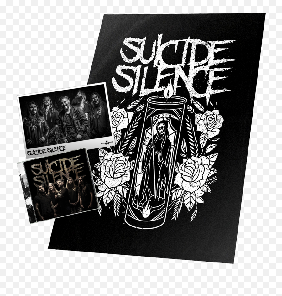 Suicide Silence Cd Flag Photo Bundle - Suicide Silence Candle T Shirt Png,Silence Png