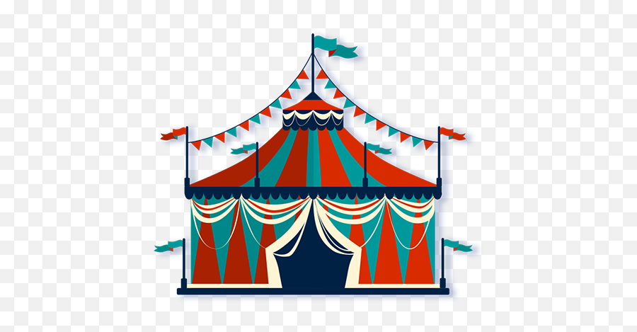 Candacity - Cirque Cheval Illustration Png,Circus Tent Png