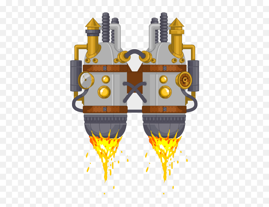 Steam Powered Jetpack - Illustration Png,Jetpack Png