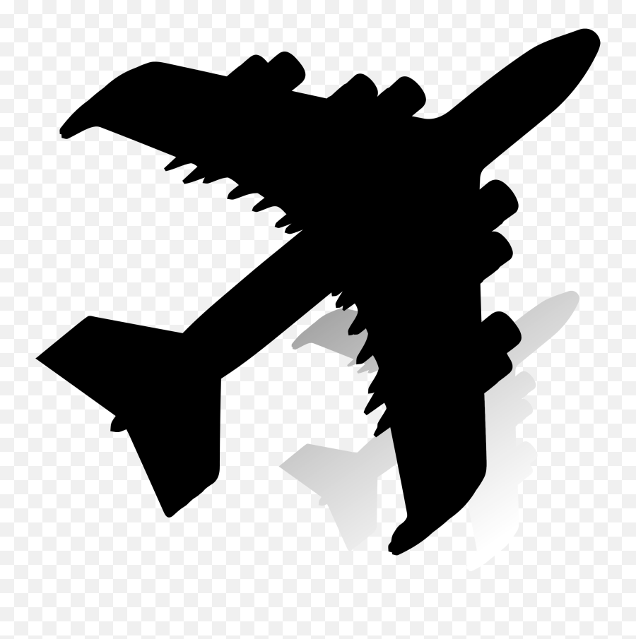 Clipart - Airplane Shadow Png Free Transparent Png Full Airplane Colorful Clipart,Airplane Emoji Png