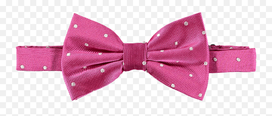 Bow Tie Silk Pink Spotted - Pink Bow Tie Png,Bowtie Png