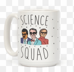 Science Squad Coffee Mug Lookhuman Mugs - Mug Png,Neil Degrasse Tyson Png