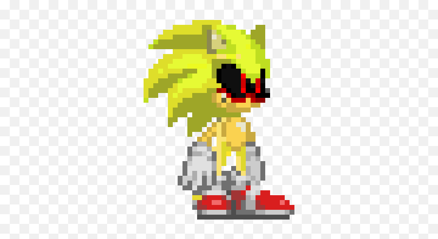 Super Sonic - Super Sonic Exe Pixel Art Png,Super Sonic Png