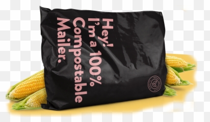 Corn Png - Created With Corn On The Cob 2436930 Black Compostable Mailing Bags
