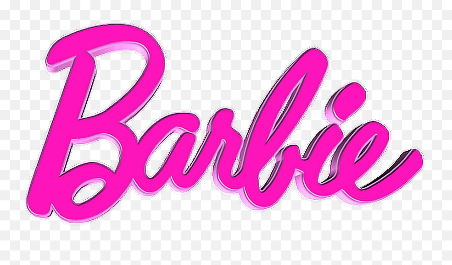 Barbie Logo Pink Sticker By Stickymcsticker1 - Barbie Logo Gif Png,Barbie Logo Png