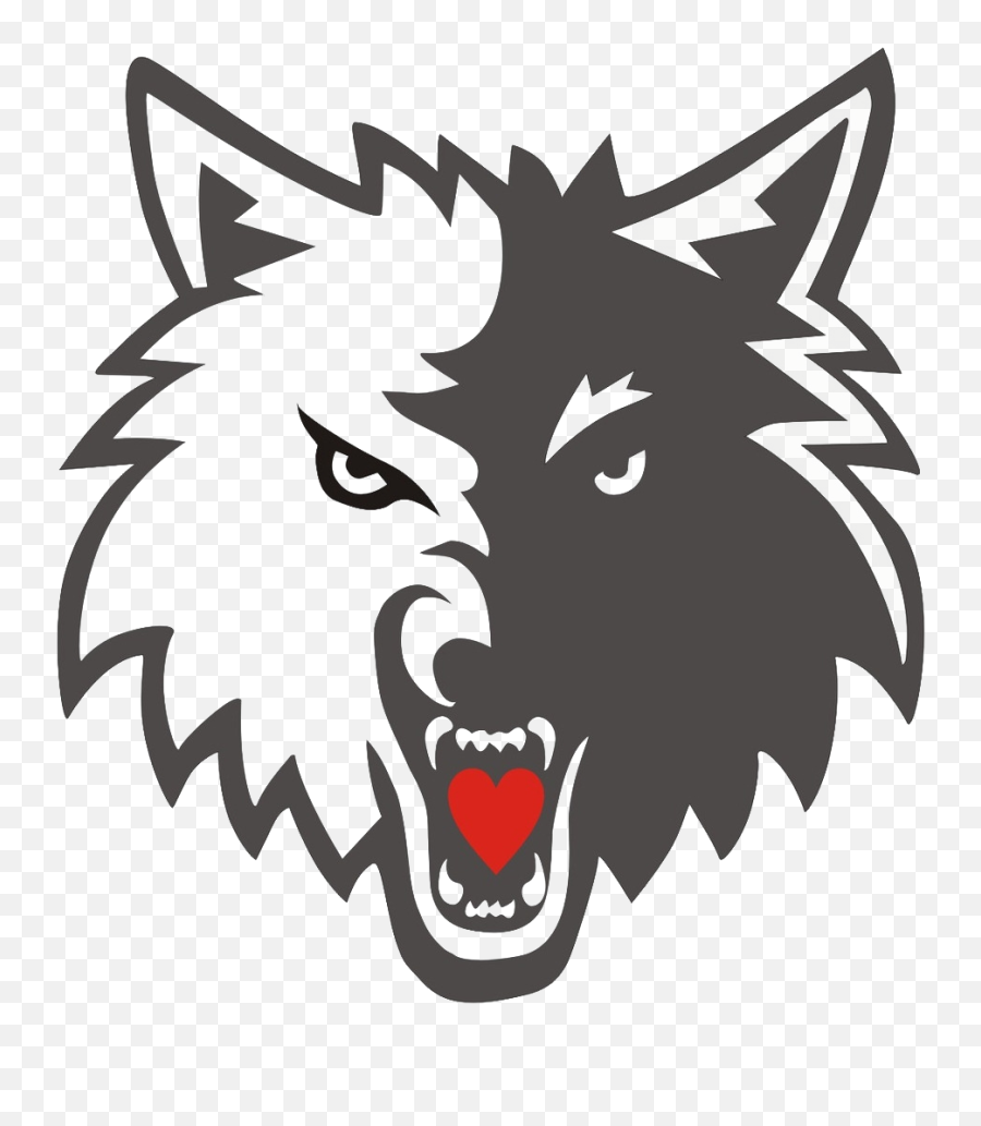 Wolf Head Clipart Png Free Download - Minnesota Timberwolves Logo Wolf,Wolf Head Png