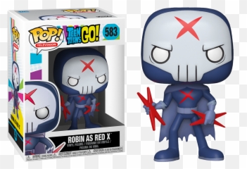 Funko Pop Teen Titans Go - Robin As Red X 583 Funko Pop Robin As Red X Png,Red X Transparent
