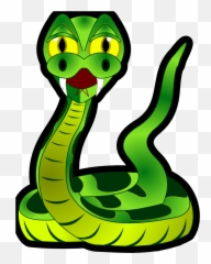 Snake Green Svg Vector Clip Art - Svg Clipart Desenho De Uma Cobra Cascavel Png,Rattlesnake Png