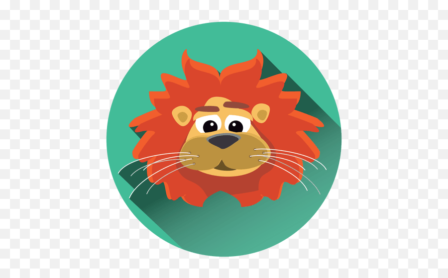 Lion Cartoon Circle Icon Ad Affiliate Sponsored - Big Png,Orange Lion Logo
