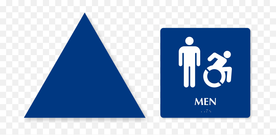 California Blank Blue Triangle Men And - Male Bathroom Sign Png,Blue Triangle Logo