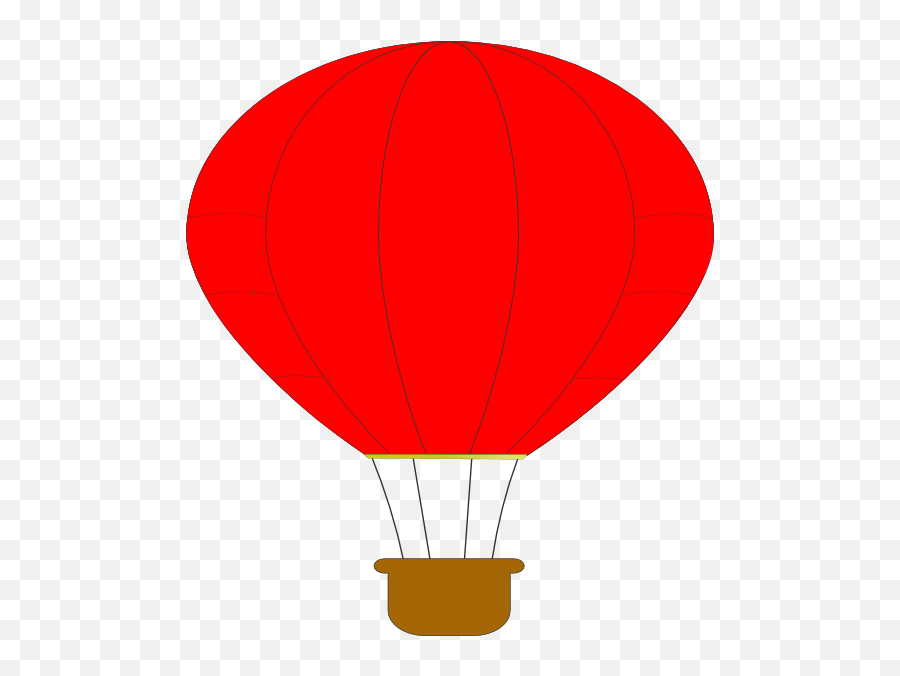 Red Hot Air Balloon Clipart - Blue Hot Air Baloon Clipart Transparent Png,Hot Air Balloon Transparent