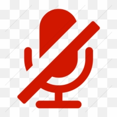 Iconsetc Simple Red Bootstrap Font - Icono Microfono Apagado Png