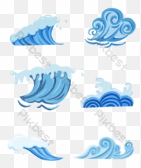 Sea Wave Vector Templates - Vertical png