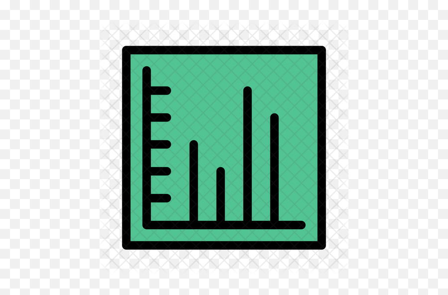 Line Graph Icon Of Colored Outline - Vertical Png,Line Graph Png