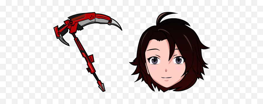 Rwby Ruby Rose Crescent Cursor - Rwby Ruby Rose Face Png,Rwby Transparent