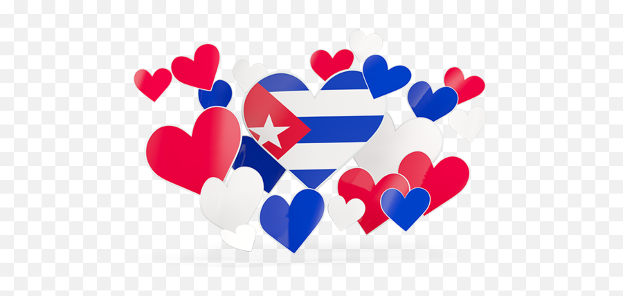Flying Heart Stickers Illustration Of Flag Cuba - England Flag Love Heart Png,Hart Png