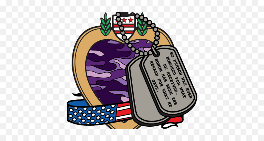 2019 Purple Heart Day 1 Mile 5k 10k - Purple Heart Png,Purple Heart Medal Png