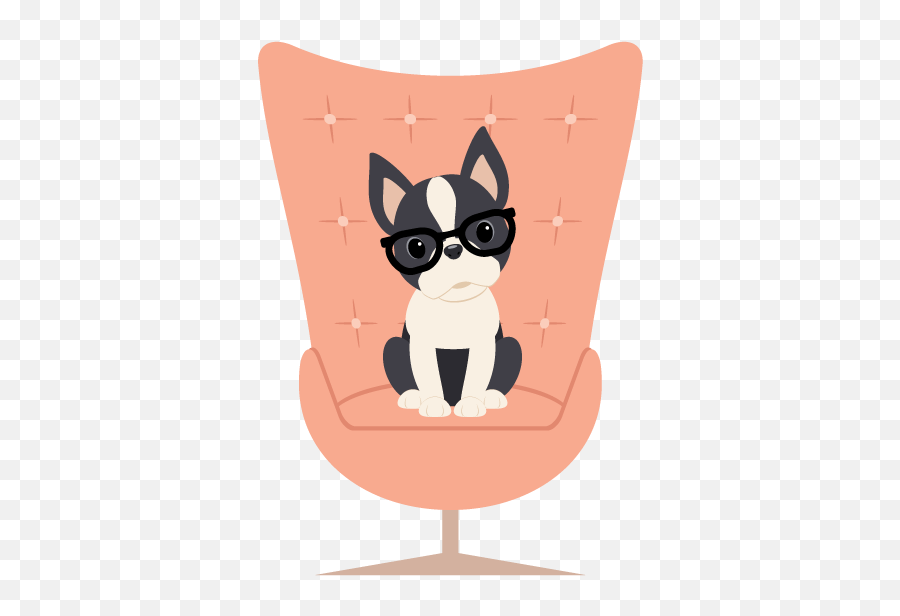 Boston Terrier Illustration - Swivel Chair Png,Boston Terrier Png