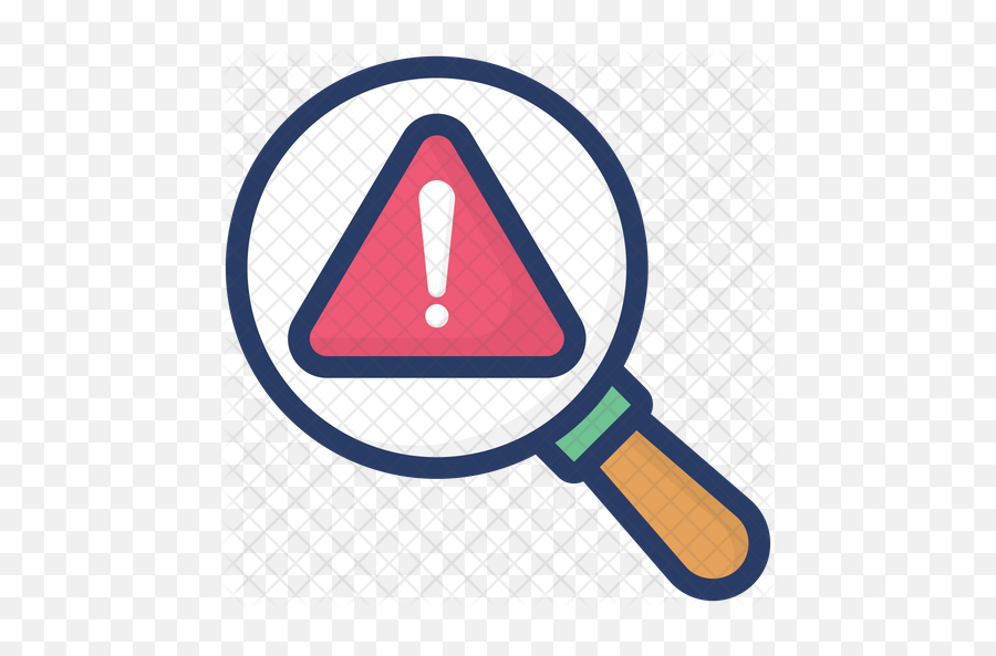 Error Finding Icon Of Colored Outline - Finding Icon Png,Error Png