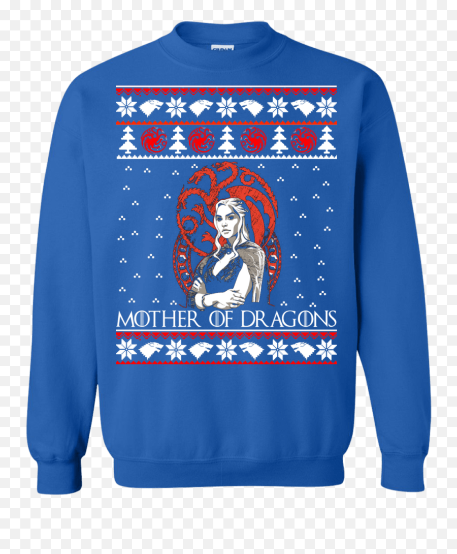 Daenerys Targaryen Mother Of Dragons Ugly Christmas Sweatshirt Hoodie - Icestork Let It Snow Christmas Sweater Png,Ugly Christmas Sweater Png