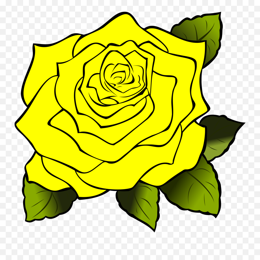 Rose Yellow Drawing - Rose Clip Art Yellow Png,Yellow Roses Png