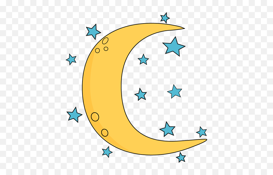 Moon Starspng - Moon And Stars Clipart,Stars Png