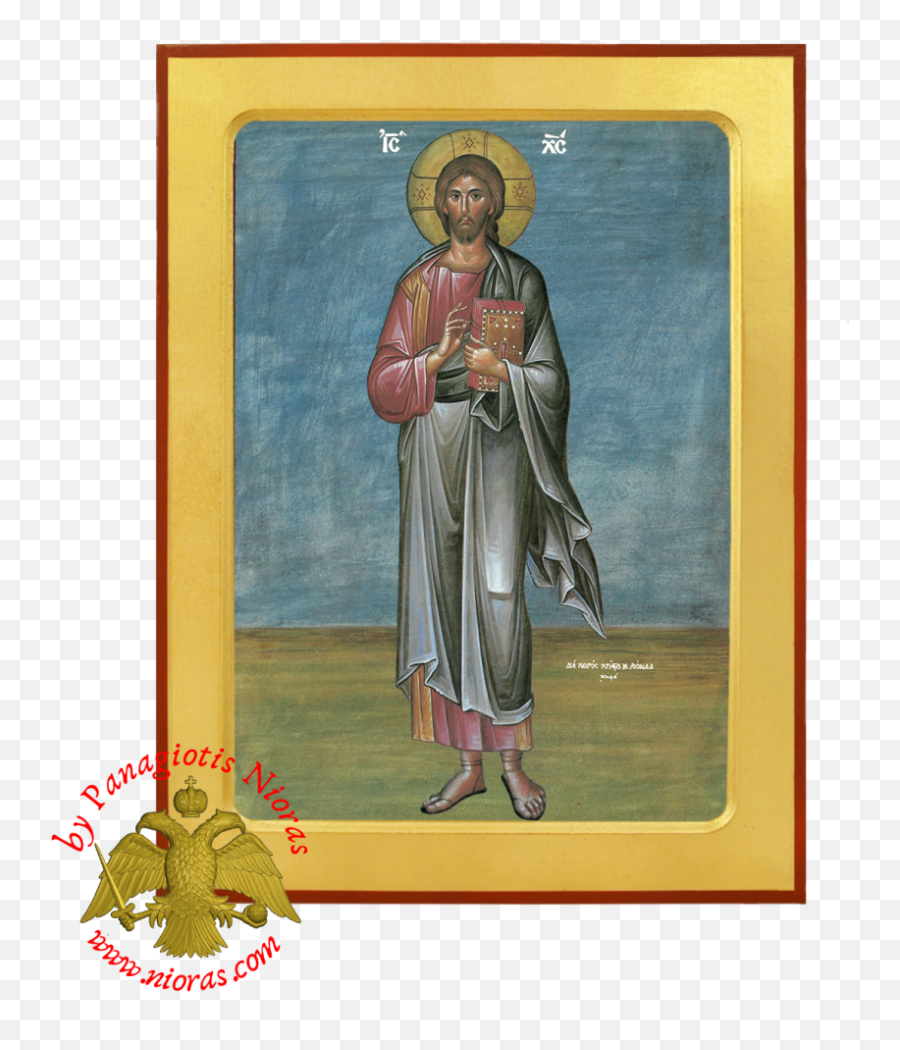 Christ Blessing Full Figure Byzantine - Prophet Png,Blessing Icon