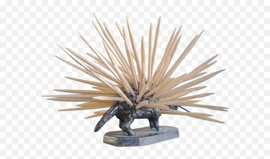Antique Victorian Era Figural Silver Porcupine Toothpick Holder U2014 Curiosity - Bronze Sculpture Png,Toothpick Png