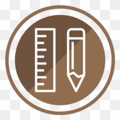 Design Drawing Equipment Pencil Ruler Free Icon Of - Vertical png