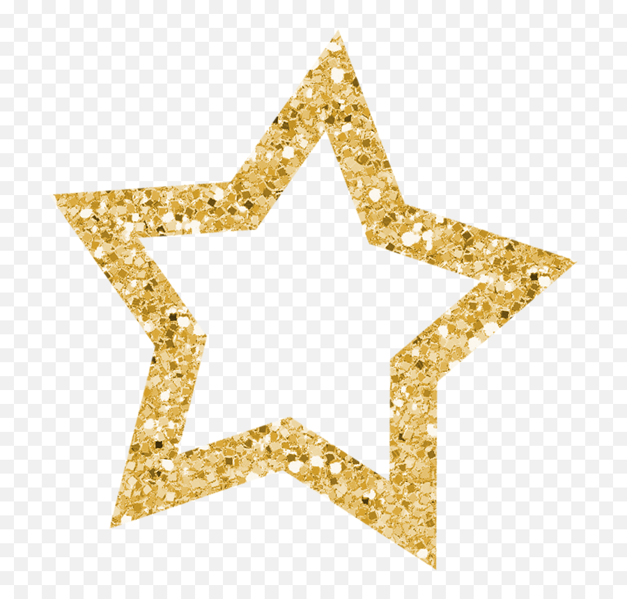 Glitter Stars Gold Star - Transparent Background Gold Glitter Star Png,Glitter Stars Png
